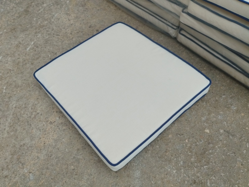 cojin cuadrado silla jardin crudo azul 6x50x45 18u